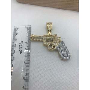 Colgante de pistola con diamantes incrustados, Colección de dijes de lujo - Product Image 3