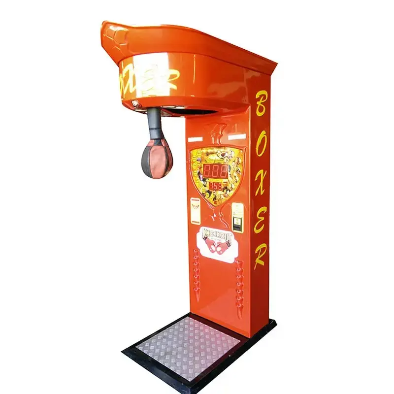 Mesin tinju Arcade olahraga dioperasikan koin mesin tinju Raja Besar tendangan pukulan api mesin tinju merek baru dan digunakan