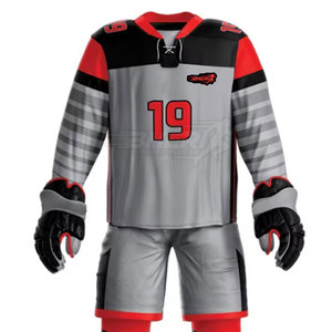 Uniforme de hockey sur glace personnalisé de haute qualité Design professionnel 2025 quantité minimale de commande bas pour votre propre équipe Vêtements de hockey sur glace - Product Image 4