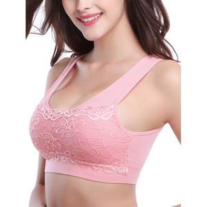 Comfortable Plus Size Simple High Support <b>Racerback</b> <b>Sports</b> <b>Bra</b> with Front Logo for Yoga & Fitness - Product Image 6