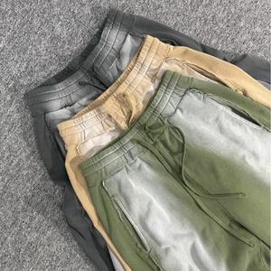 กางเกงวอร์มทรงหลวมสไตล์สตรีทแวร์ผ้าเฟรนช์เทอร์รี่เนื้อหนาแบบทำสีซีดสไตล์วินเทจสำหรับผู้ชาย - Product Image 5