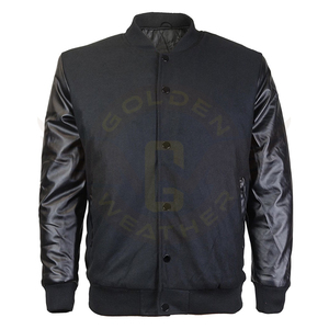 บอมเบอร์หนังวัวแท้,เสื้อแจ็คเก็ตแขนยาวทำจากหนังซาตินหลากสี - Product Image 5