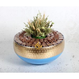 Nouveau bol à chocolat moderne en métal de forme ronde pour servir du chocolat et bol de service fait main de table de restaurant à bas prix - Product Image 3