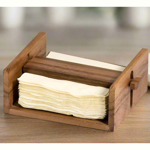 Lujoso soporte para pañuelos para hogares minimalistas y elegantes Cajas de pañuelos hechas a mano de madera y metal de primera calidad con diseño personalizable 2025 - Product Image 1