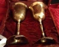 Antique Style Brass <b>Wine</b> <b>Goblet</b> Handmade Engraved Chalice Metal Cup Vintage Drinking Glass Barware Wedding Gift Elegant Decor - Product Image 3