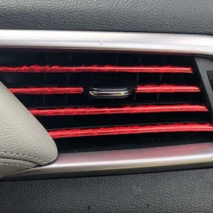 แถบติดแอร์ช่องลม PVC 20ซม. 10ชิ้นแม่พิมพ์ตกแต่งรูปตัวยูสีสันสดใสสำหรับอุปกรณ์ตกแต่งภายในรถยนต์ - Product Image 3