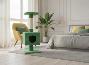 High-quality Amistar Mint Ville scratching post for all breeds and sizes of cats and kittens. - Product Image 5