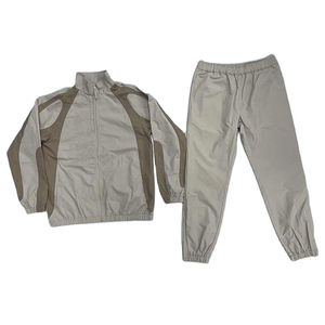 Ensemble de survêtement unisexe INDEX APPAREL à manches longues, col montant, fermeture éclair, color block, sportif, léger, en polyester, pour le printemps - Product Image 4