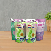 Sac à eau personnalisé de 100ml 125ml 300ml 500ml Sac à bec liquide Sac d'emballage Pochette à bec verseur pour jus de boisson gazeuse debout
