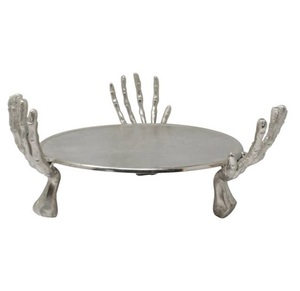 Figura de Esqueleto de Mordaza Gótica Moderna, Bandeja de Calavera, Decoración de Mesa Macabra, Pieza Decorativa Funcional para Bodas y Eventos Escénicos. - Product Image 6