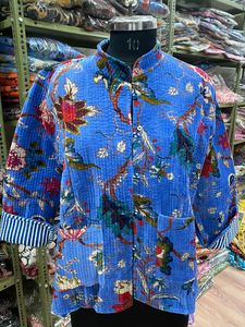 <b>Women's</b> Reversible <b>Velvet</b> Quilted <b>Jacket</b> Coat Breathable Cotton Filled Indian Style - Product Image 4