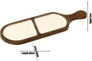 Plato de Servir Cuadrado de Madera Pintado a Mano para Regalos - Product Image 2