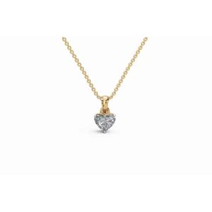 Pendentif Solitaire Cœur Boudiccas Charmant en Diamant de Laboratoire 0,500 Ct Or 9 KT 14 KT 18 KT Bijoux Fins Fournisseur OEM en Gros - Product Image 4
