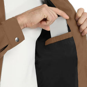 Vestes pour hommes coupe-vent d'hiver décontractées et chaudes vestes pour hommes nouveau design à col rabattu vestes en toile de coton de qualité supérieure pour hommes - Product Image 4