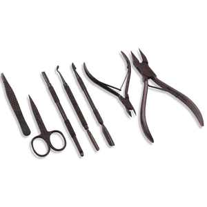 Kit de herramientas de cuidado personal con pinzas para uñas, tijeras, empujadores, cortaúñas y pinzas para cejas, juego de herramientas de manicura - Product Image 1