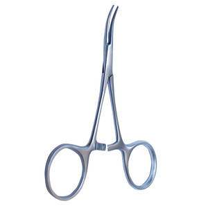 Fórceps hemostáticos manuales de acero inoxidable de grado quirúrgico profesional hechos en fábrica con mordazas dentadas para uso hospitalario seguro - Product Image 2