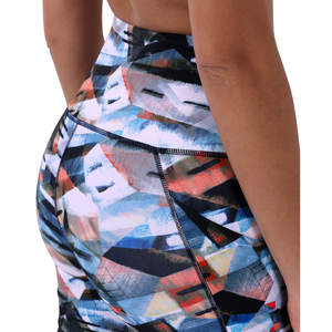 Pantalones cortos de entrenamiento para gimnasio y Fitness para mujer, mallas de Yoga estampadas con levantamiento de glúteos de Color sólido con bolsillos laterales, novedad - Product Image 4