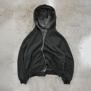 Sweat à capuche réversible pour homme en molleton français imprimé intégral camouflage, 100% coton, impression DTG, fermeture éclair - Product Image 5