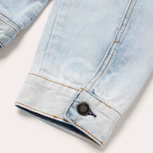 Fabrication en usine, nouvelle arrivée, veste en jean pour homme d'hiver, manches longues, 100% coton, couleurs et tailles personnalisées, logo frontal, vente en gros - Product Image 4