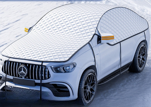 Housse de voiture en film d'aluminium épaissi <span class=keywords><strong>Pare</strong></span>-soleil <span class=keywords><strong>Protection</strong></span> solaire complète des fenêtres Imperméable Universel Anti-gel - Product Image 4