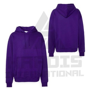 Sweat à capuche de couleur unie à manches longues pour hommes | Sweat à capuche doux et confortable de haute qualité en coton/polyester pour hommes - Product Image 6