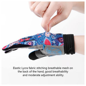 Doigt complet quatre saisons universel Sports de plein air absorbant les chocs respirant cyclisme doigt écran tactile Bmx gant - Product Image 3