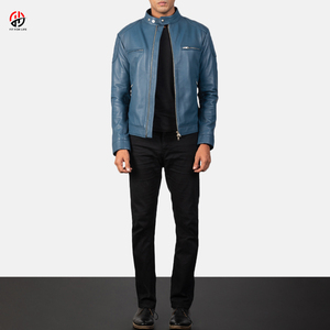 Chaqueta de invierno de moda con soporte para hombre de diseño personalizado de alta calidad al por mayor de fábrica, piel de vaca, bordado de nueva condición - Product Image 6