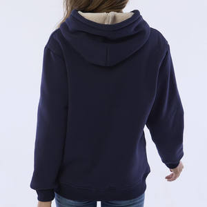Nouveauté : Pulls à capuche oversize en tricot pour femmes, style décontracté, anti-rides à l'avant, respirant, doublure en côtes flexibles au bas, fourrure - Product Image 6