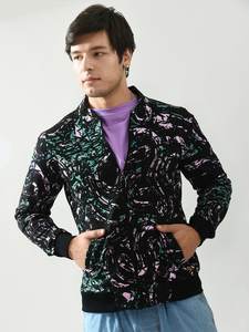 Vestes de baseball varsity en satin personnalisées pour hommes, imprimées par sublimation, de haute qualité, longues vestes coupe-vent pour hommes - Product Image 4