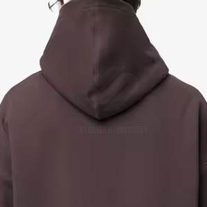 เสื้อฮู้ดโอเวอร์ไซส์สำหรับผู้ชายผ้าฝ้าย100% โอเวอร์ไซส์แบบเรียบออกแบบได้ตามต้องการดีไซน์ใหม่ - Product Image 5