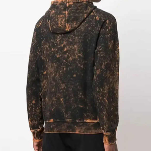 เสื้อฮู้ดผู้ชายสำหรับฤดูหนาว ทรงปกติ ล้างสีแบบ Acid Stone ปักลาย เสื้อสวมหัวแบบมีฮู้ด - Product Image 2