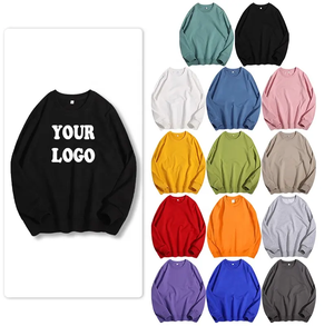 Personnalisé Hommes 100% Coton À Manches Courtes En Relief Sweat-shirt Côtelé Ras Du Cou Surdimensionné Sweat-shirt pour Hommes - Product Image 1