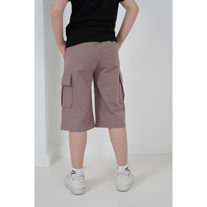 Capri à double épaisseur en tissu avec poches cargo pour garçon - Product Image 3