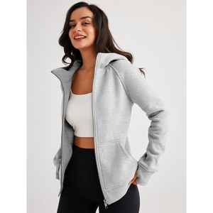 Top qualité élégant femmes sweats à capuche en gros nouveau Design femmes sweats à capuche couleur unie femmes sweats à capuche - Product Image 4