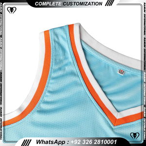 Camiseta de baloncesto Reversible de doble cara de secado rápido, uniforme deportivo personalizado, camiseta sin mangas de baloncesto para hombre - Product Image 4