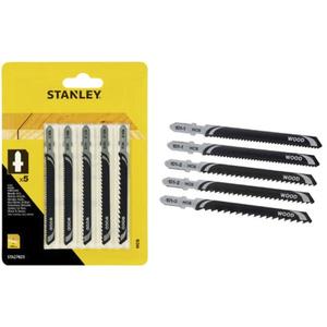 Juego de 5 hojas de sierra para madera mixta Stanley con accesorio en forma de 'T' - Product Image 1