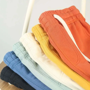 กางเกงขาสั้นออกกำลังกายผู้ชายผ้าฝ้าย100% ระบายอากาศได้ป้องกันการยับย่นลำลองไซส์ใหญ่พิเศษเอวยางยืดกลางแจ้งกันรอยยับ - Product Image 4