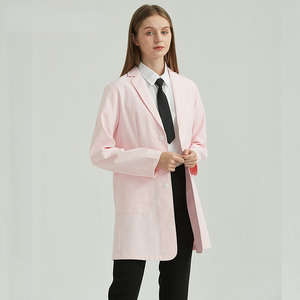 Conjunto de exfoliación de enfermería para mujer de alta calidad Joggers ajustados Nuevo traje con Spandex para el trabajo hospitalario tejido de tela de punto - Product Image 5