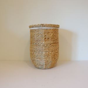 Natural Water Hyacinth Hamper Round <b>Lid</b> for <b>Storage</b> Holder Home Decoration - Product Image 2