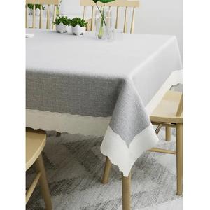 Bonne qualité OEM ODM personnalisé couleur unie imprimé fleur forme Rectangle pour la famille restaurant nappe couverture exportateurs indiens - Product Image 4