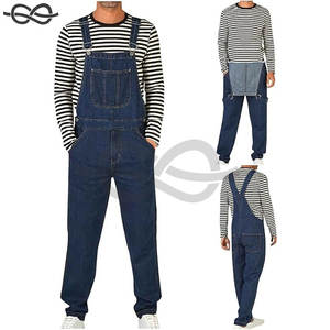 Monos de mezclilla holgados para hombre, monos de trabajo con llaves, mono holgado informal con múltiples bolsillos, monos vaqueros cómodos y elegantes - Product Image 2