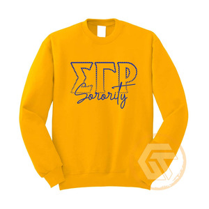 Sweat-shirt décontracté brodé de haute qualité personnalisé pour femmes Sigma Gamma Rho Automne/Hiver en molleton de coton écologique - Product Image 2