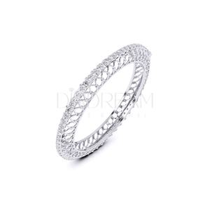 Bracelets en diamant Moissanite coupe ronde en argent sterling 925 deux tons avec placage à l'or Occasion de fête Cadeau pour femme - Product Image 4