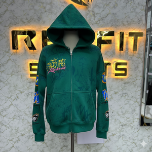 เสื้อฮู้ดซิปพิมพ์ลายหน้าจอที่ลูกค้าต้องการวัสดุสดใหม่ - Product Image 5