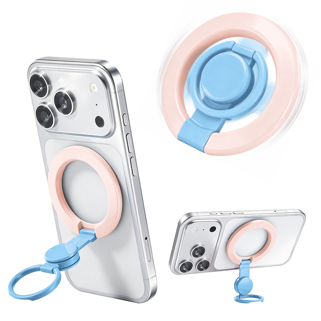 Custom logo Portable Zinc Alloy Cellphone Stand Stress Relief Swivel Metal Phone Finger Grip Rotatable Magnetic Ring Holder