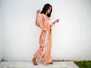 Factory Wholesale Women's Sexy <b>Wrap</b> Long Summer <b>Beach</b> Maternity Breathable Eco-Friendly Quick Dry High Cut Dress Kimono Sleeve - Product Image 4