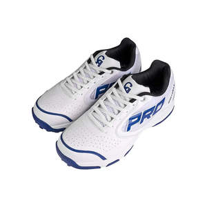 Zapatos de Cricket CA Summer Gripper 15K LE Pro Blancos/Azules, Material Superior Sintético, Forro de Goma - Product Image 1