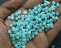 Édition limitée 50 pièces 4-6 MM Amazonite verte brute non traitée naturelle de Madagascar Gemmes de haute qualité Gemmes en vrac