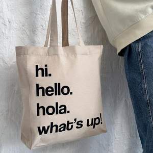 Elegante bolso de moda de algodón reciclado ecológico, diseño moderno, bolsillo versátil para uso diario, informal, todas las estaciones, viajes en la playa - Product Image 1