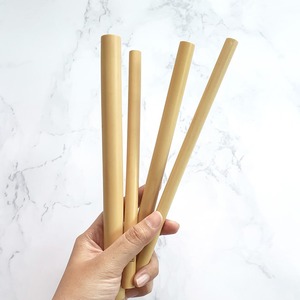Juego de pajitas para beber de primera calidad, accesorios para Bar, pajitas de bambú con cepillo de limpieza para varias bebidas - Product Image 5